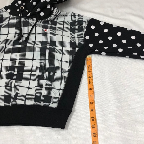 CHAMPION small black and white hoodie sweater - Picture 10 of 16